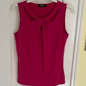 Nine West Fuchsia Sleeveless Blouse